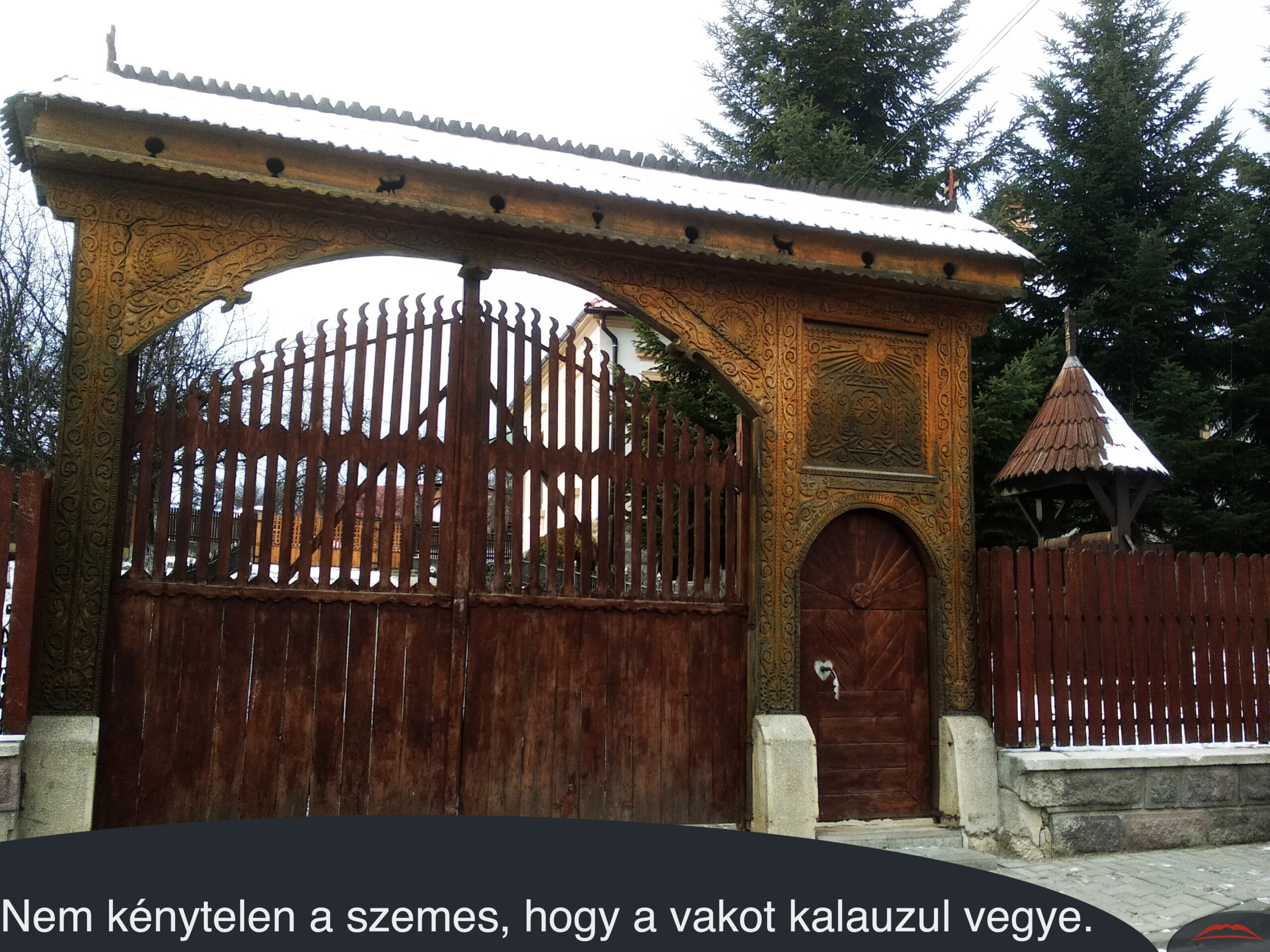 Nem kénytelen a szemes, hogy a vakot kalauzul vegye.