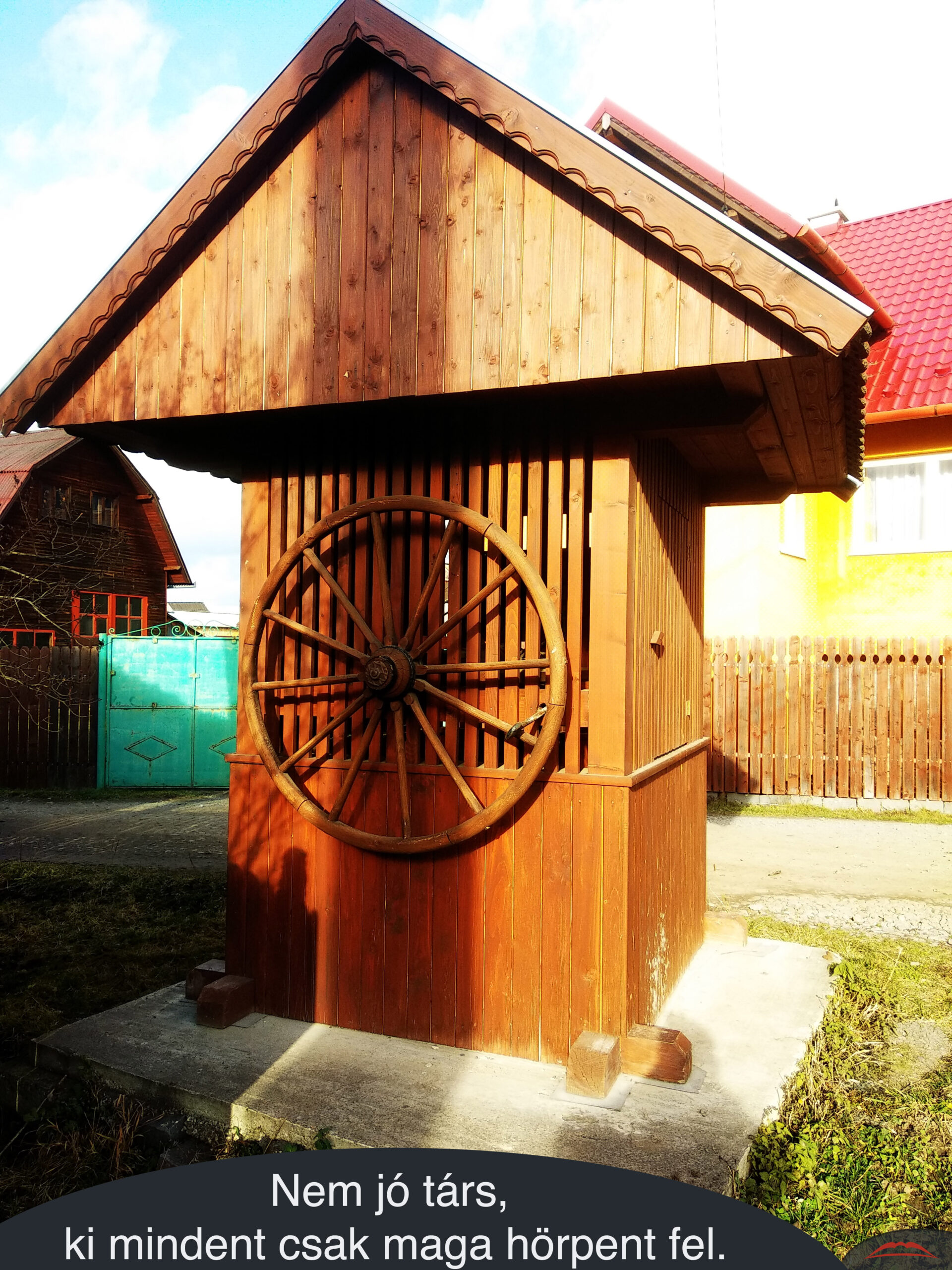 Nem jó társ, aki mindent csak maga hörpent fel.