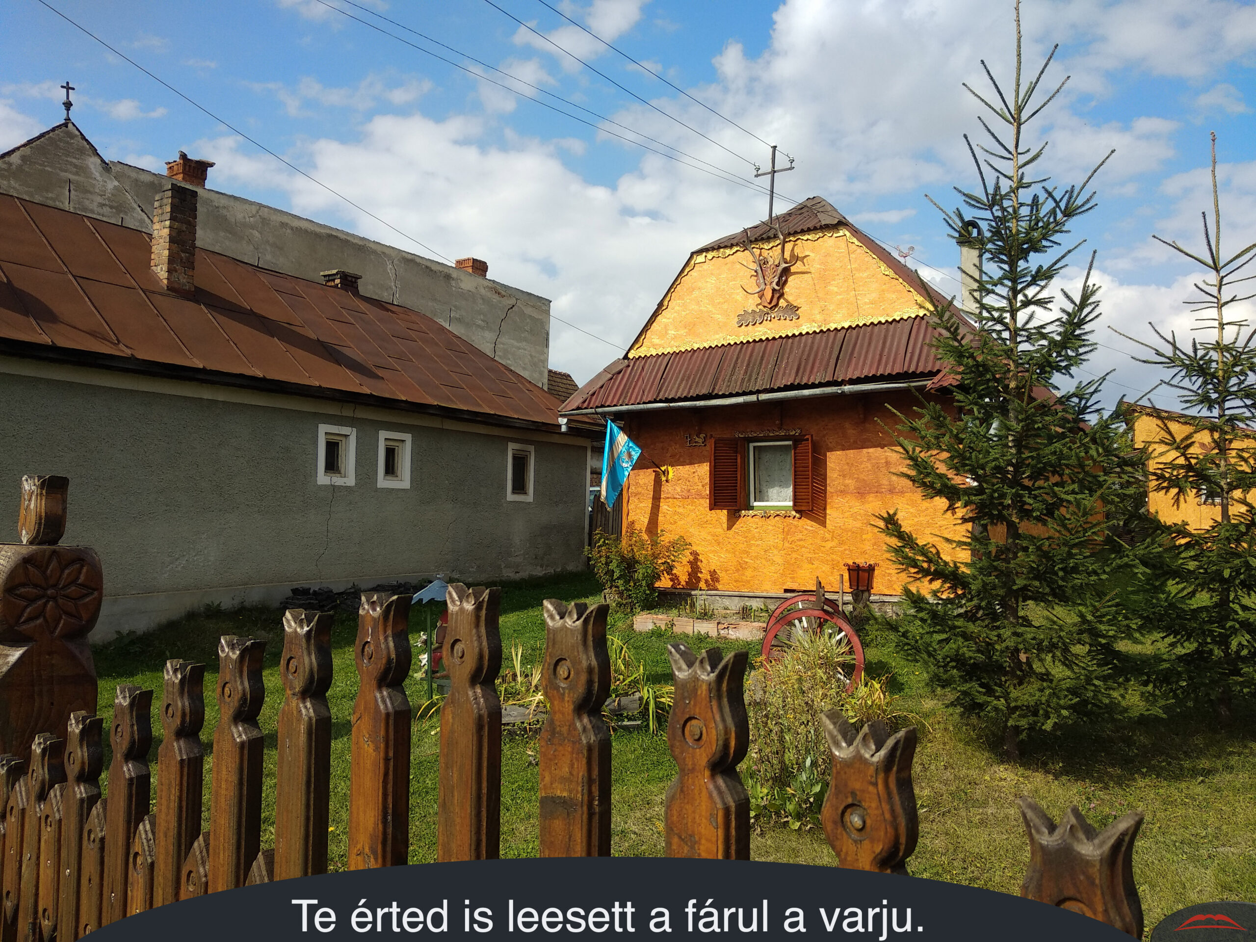 Te érted is leesett a fárul a varju.