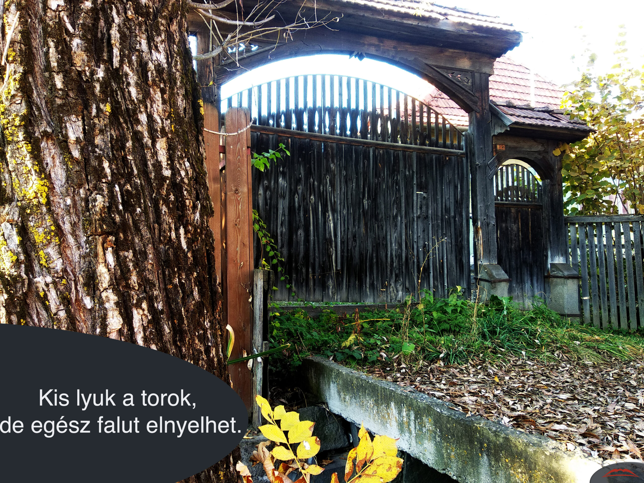 Kis lyuk a torok, de egész falut elnyelhet.