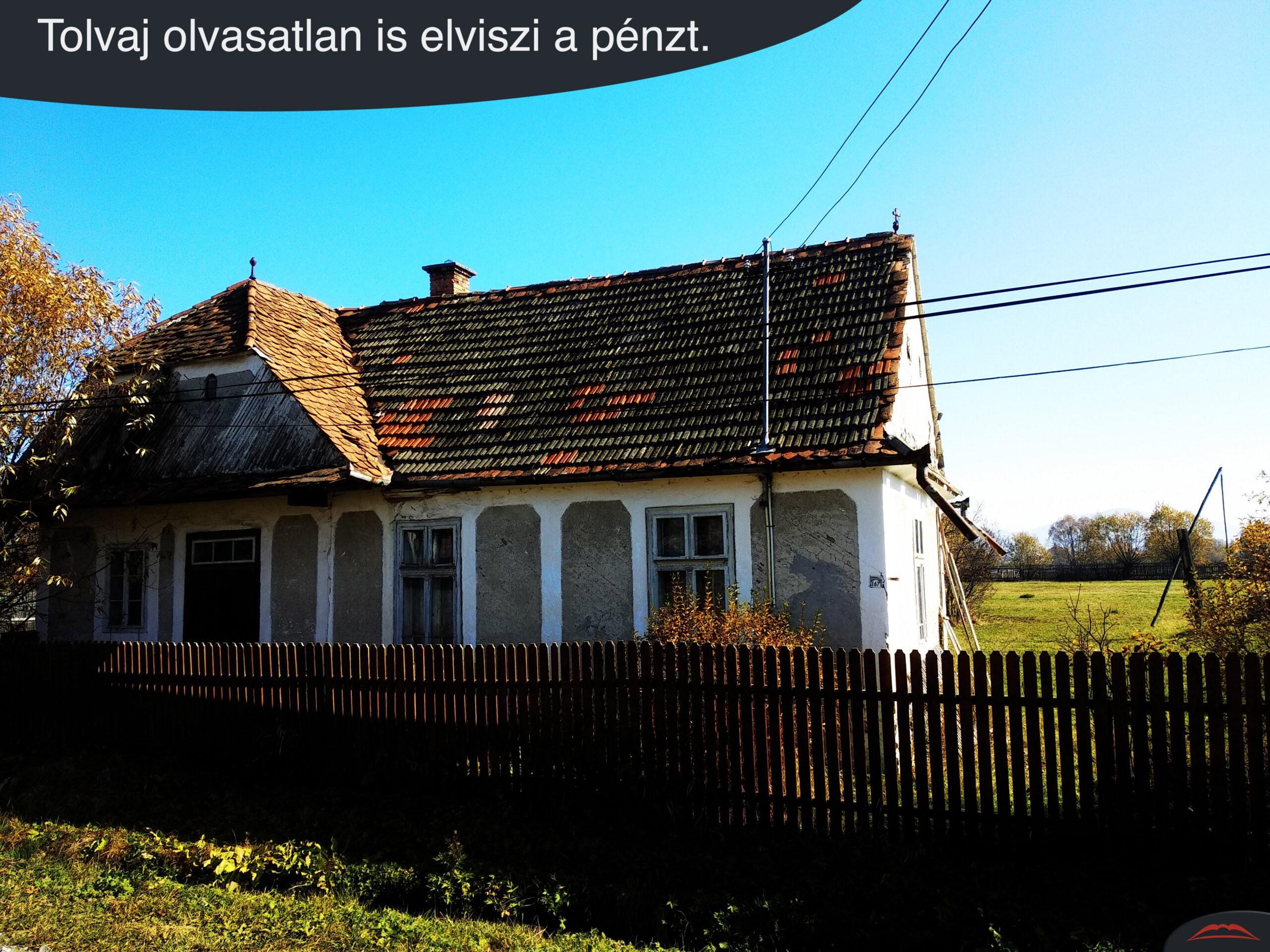 Tolvaj olvasatlan is elviszi a pénzt.