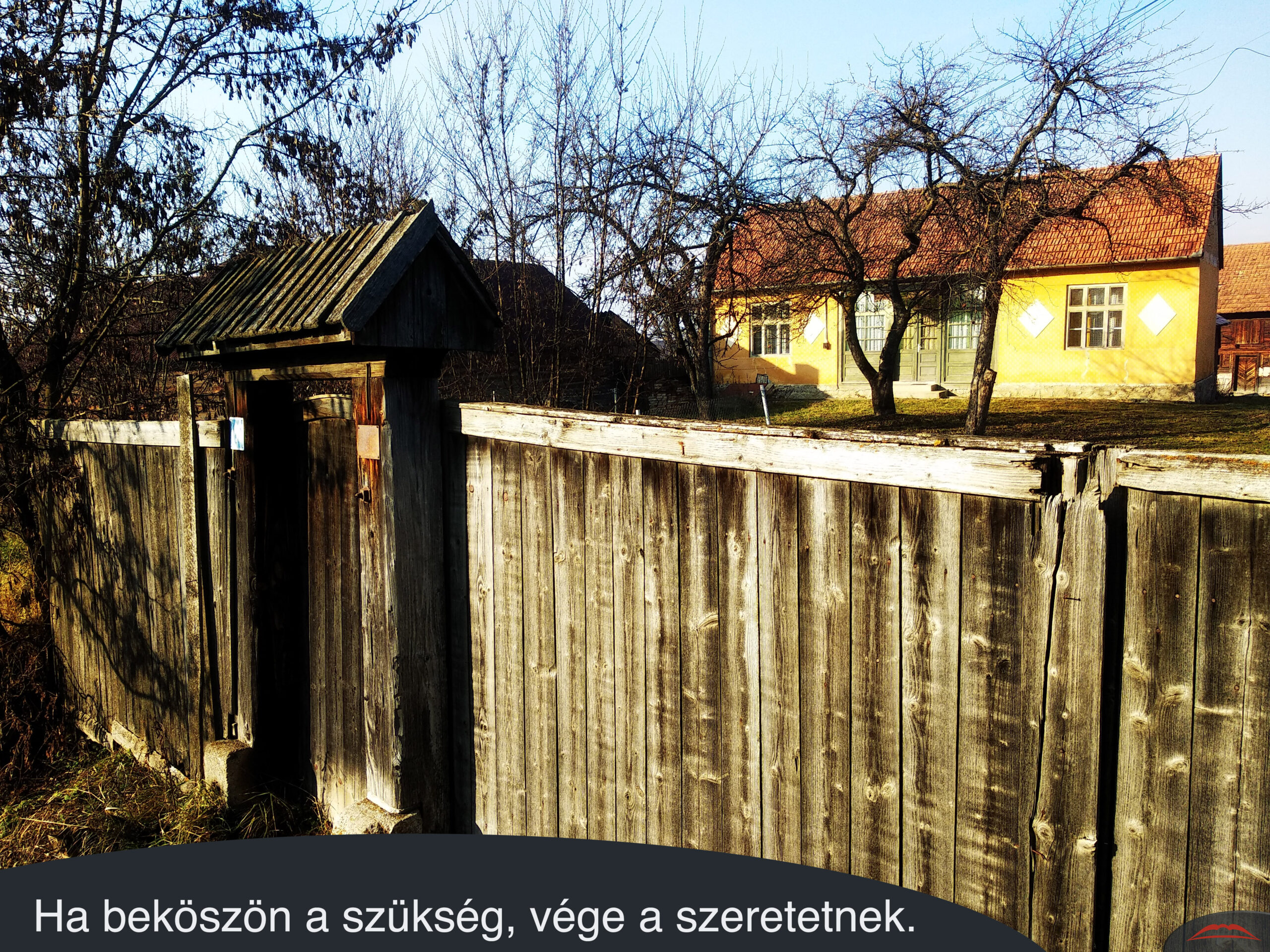 Ha beköszön a szükség, vége a szeretetnek.